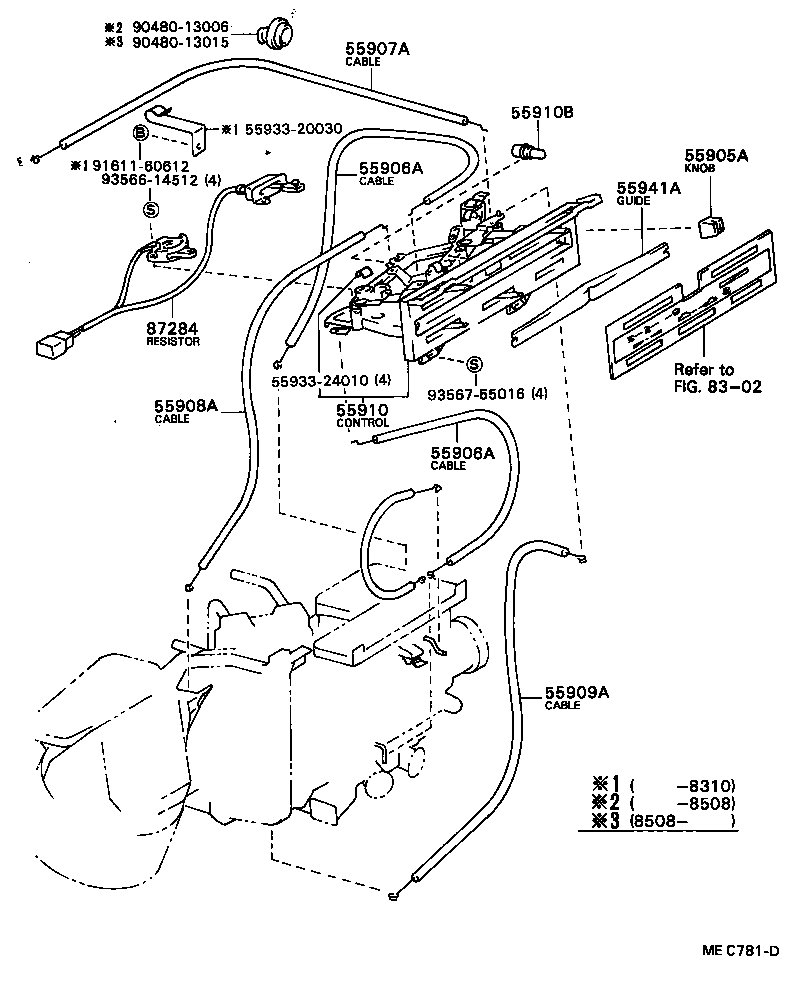 55900-20280 CONTROL ASSY, HEATER OR BOOST VENTILATOR product image