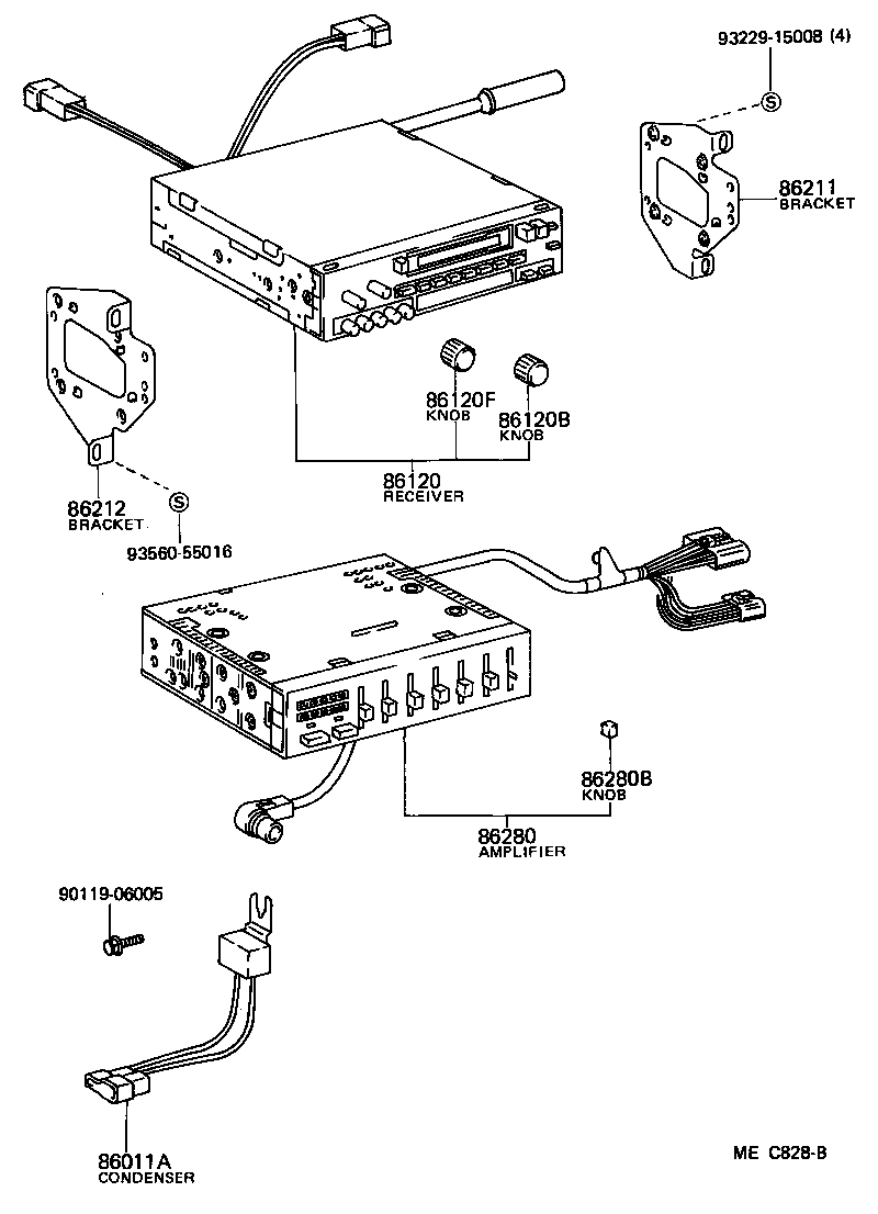 Toyota 86212-32020 BRACKET, RADIO, NO.2