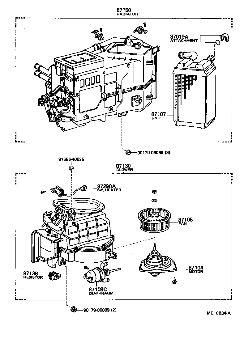 Toyota 87150-32060 RADIATOR ASSY, HEATER