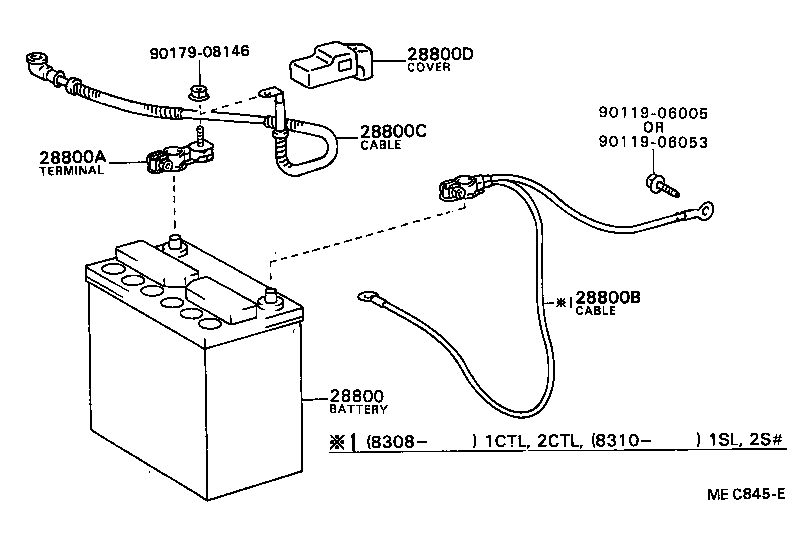 82124-32010 CABLE, BATTERY TO GROUND product image