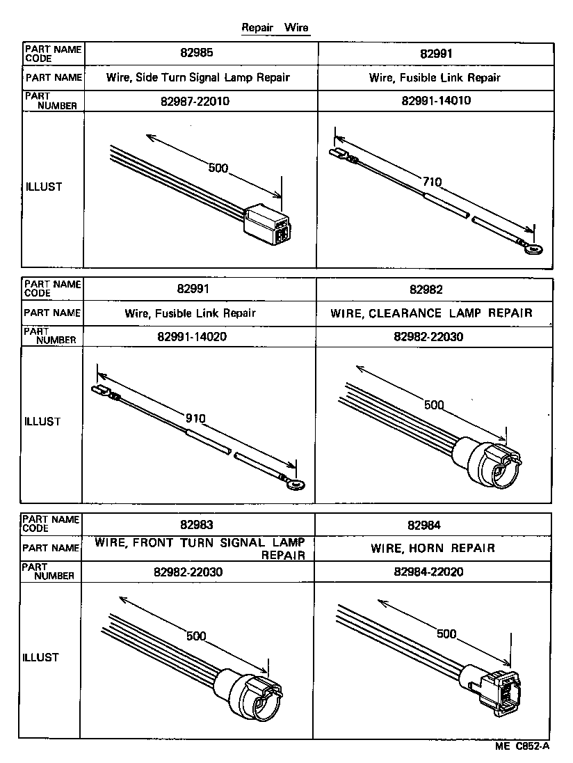 82141-14260 WIRING SUB-ASSY, INSTRUMENT PANEL product image