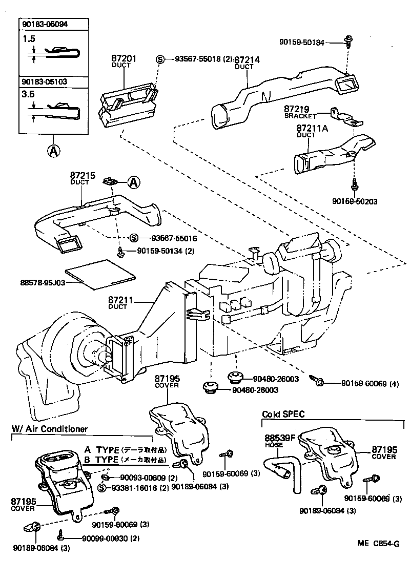 55907-95J02 CABLE SUB-ASSY, TEMPERATURE DAMPER CONTROL product image