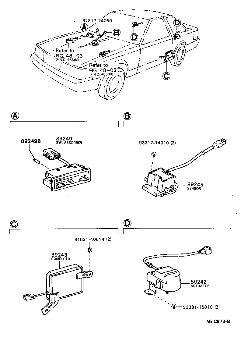 89245-24010 SENSOR, STEERING product image