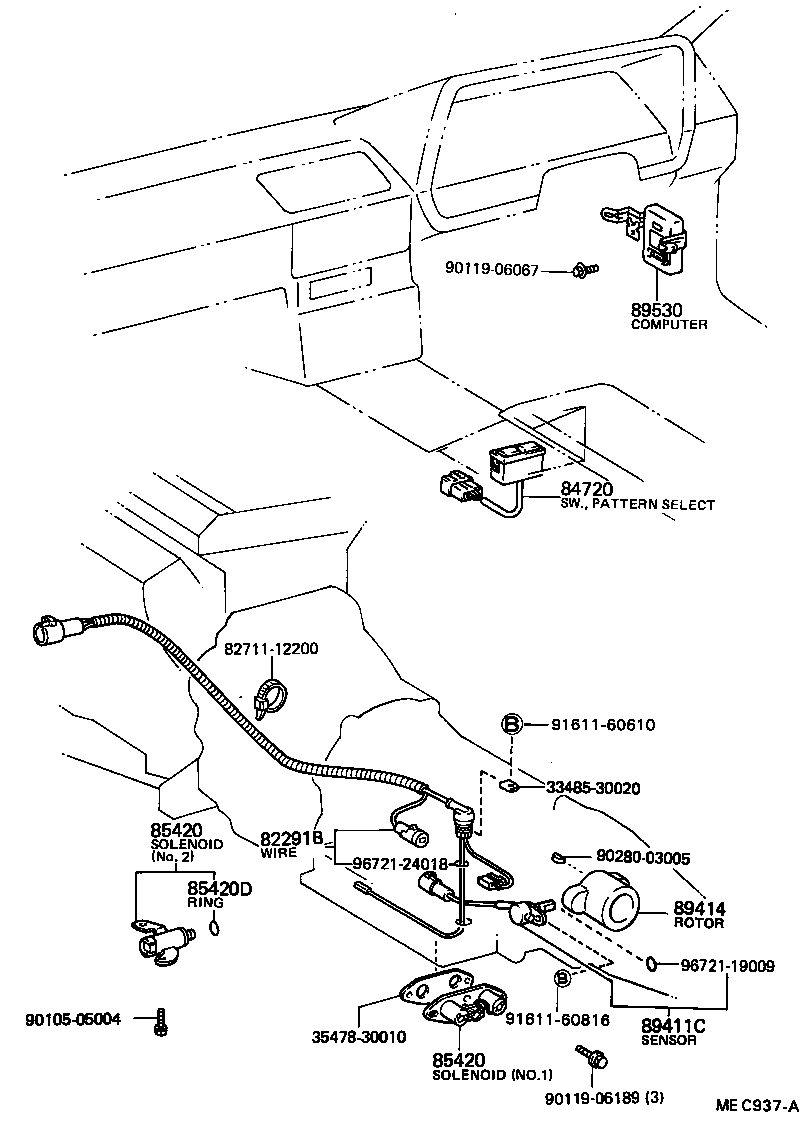 89530-22070 COMPUTER ASSY, TRANSMISSION CONTROL product image