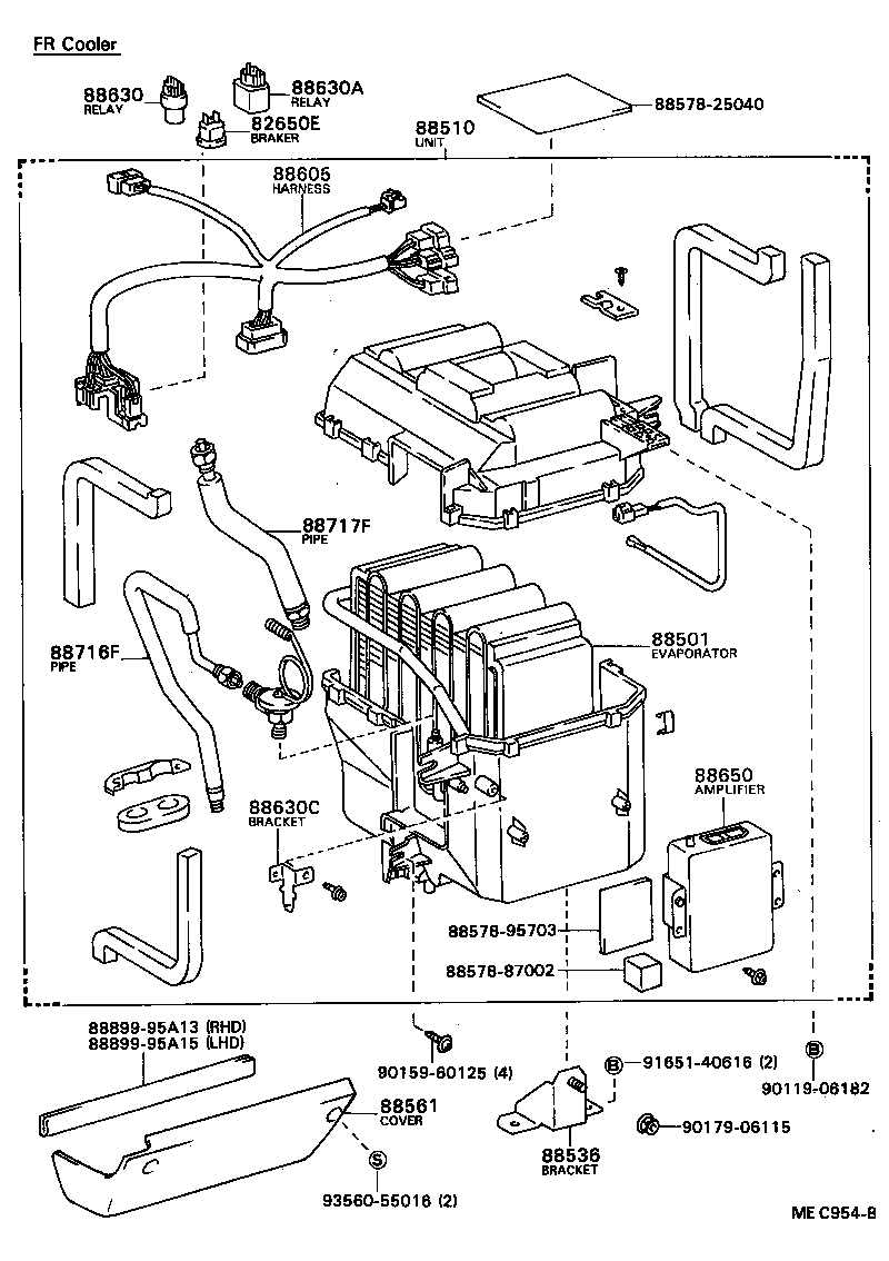 88605-28151 HARNESS SUB-ASSY, COOLER WIRING, NO.1 product image