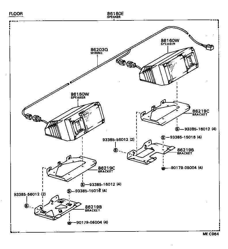 86203-87017 WIRE, STEREO COMPONENT SPEAKER, NO.3 product image