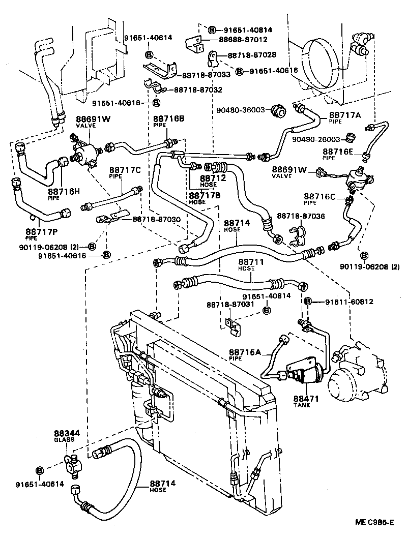 88481-87002 GLASS SUB-ASSY, SIGHT product image