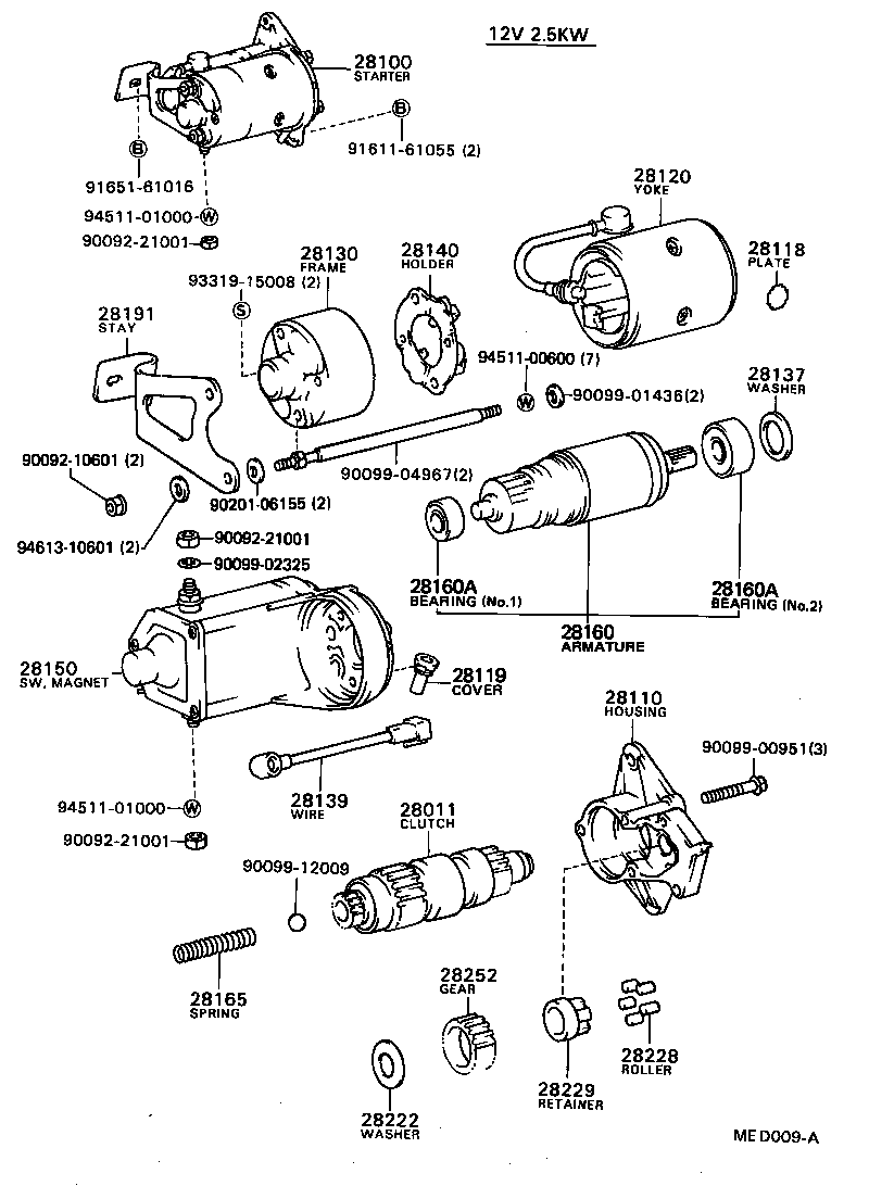 28130-64030 FRAME ASSY, STARTER COMMUTATOR END product image