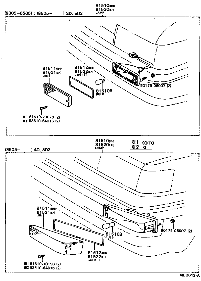 81510-19865 LAMP ASSY, FRONT TURN SIGNAL, RH product image