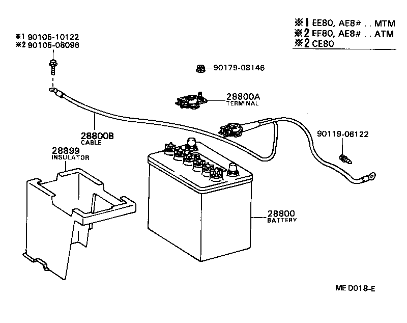 90982-05018 TERMINAL, BATTERY POSITIVE product image