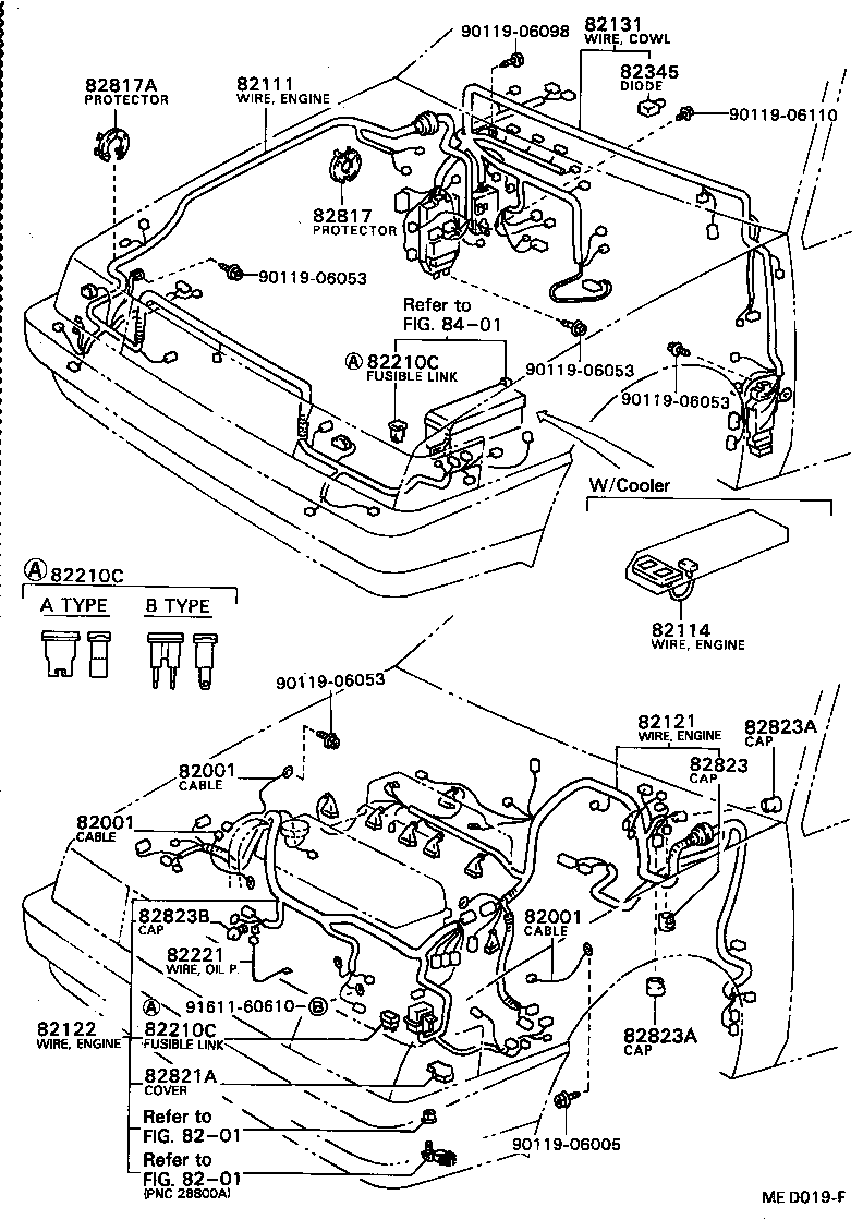 82121-12740 WIRE, ENGINE product image