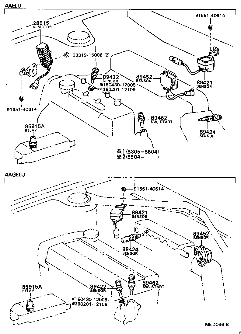 89661-12030 COMPUTER, ENGINE CONTROL product image