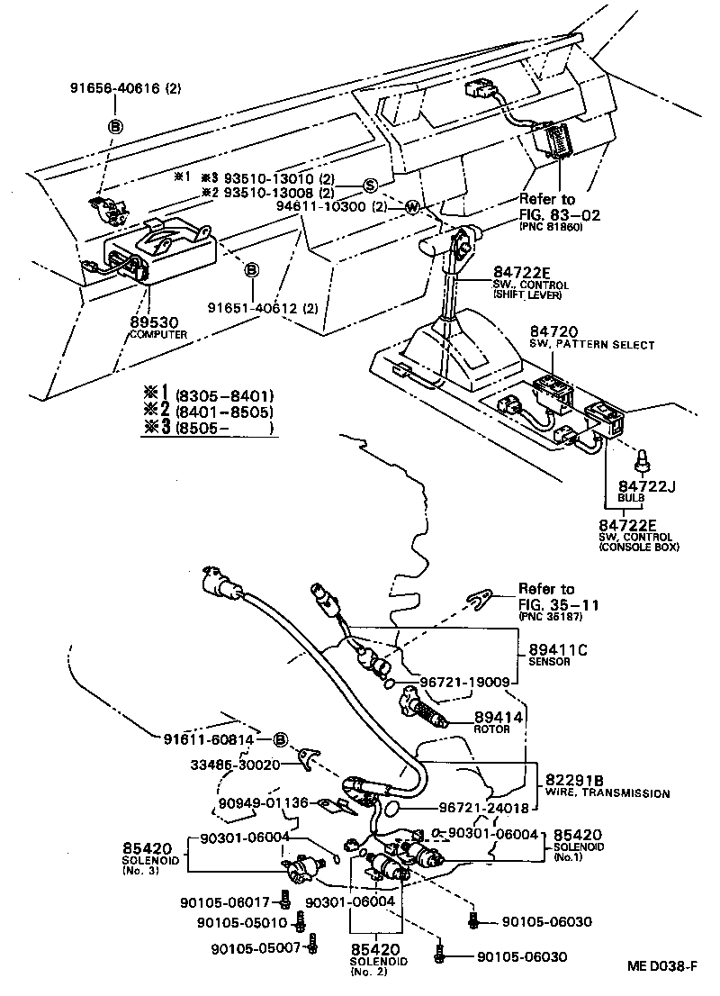 89530-12090 COMPUTER ASSY, TRANSMISSION CONTROL product image
