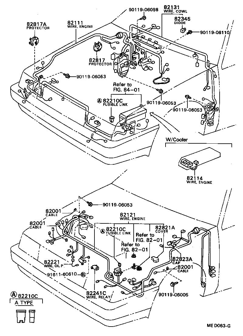 82121-12740 WIRE, ENGINE product image