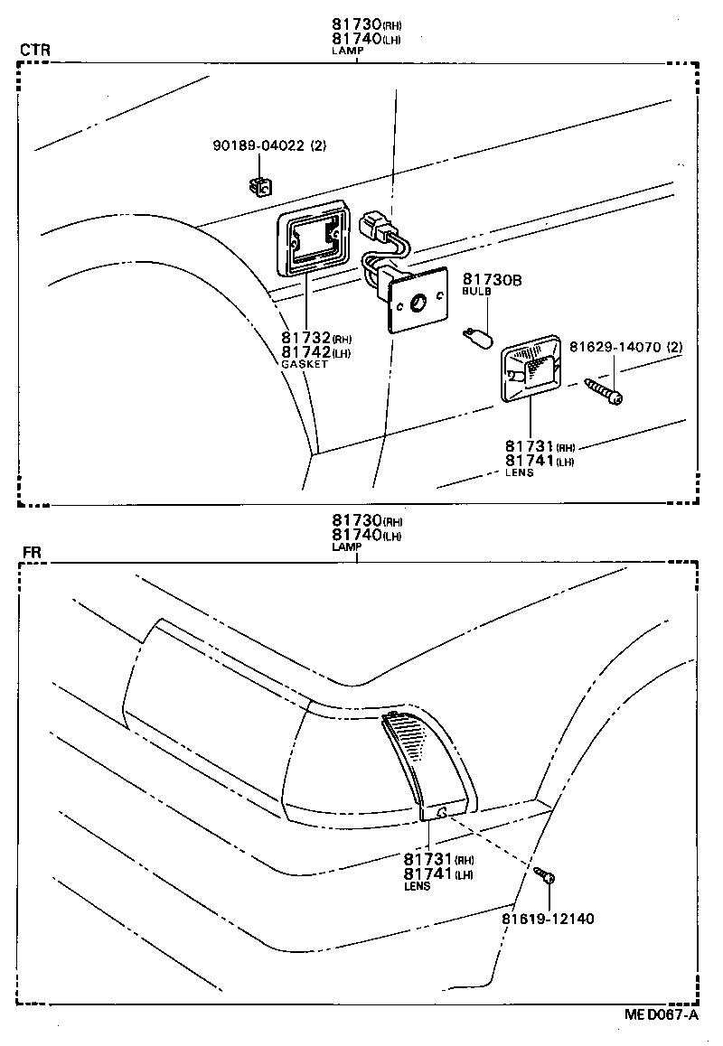 81730-19355 LAMP ASSY, SIDE TURN SIGNAL, RH product image