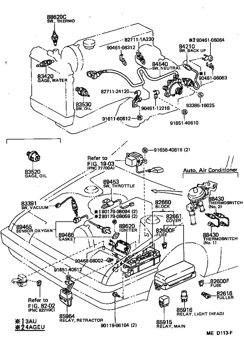 84732-12190 SWITCH ASSY, HEATER BLOWER product image