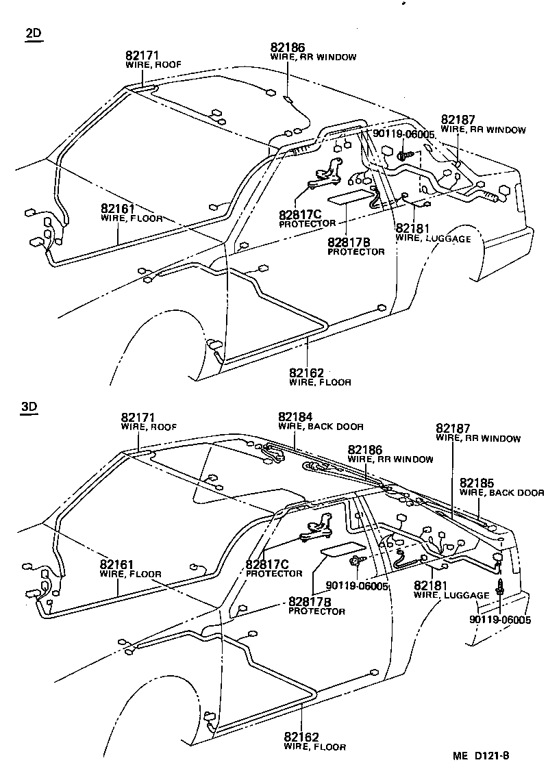 82121-12840 WIRE, ENGINE product image