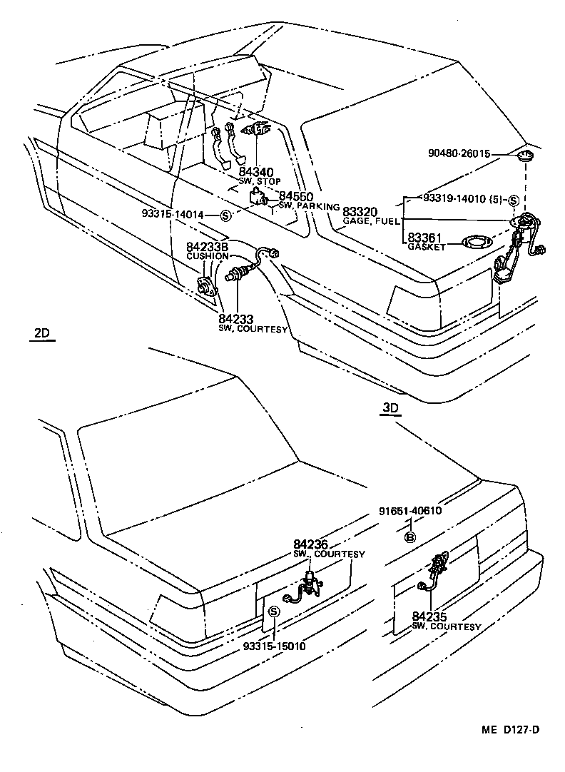 83320-19715 GAGE ASSY, FUEL SENDER product image