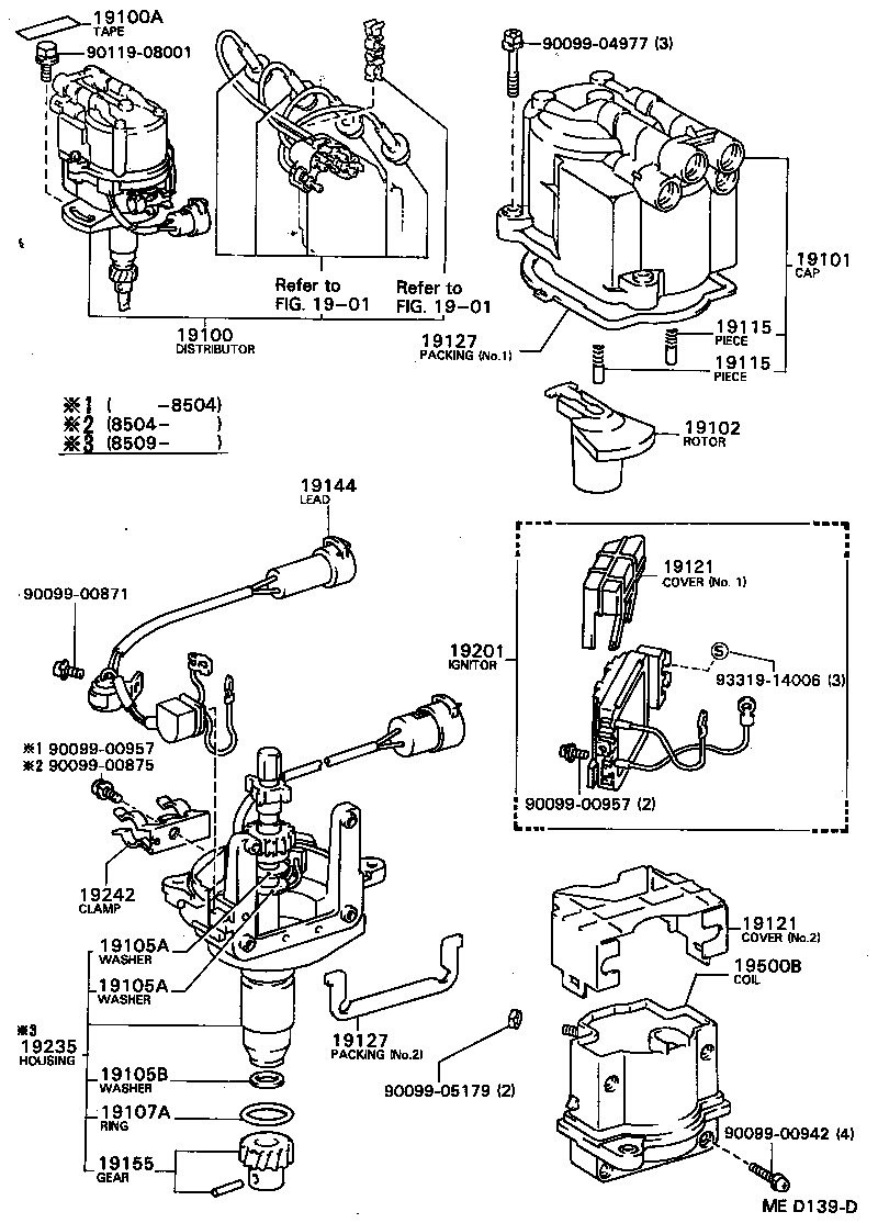 19144-73010 LEAD, DISTRIBUTOR BREAKER product image