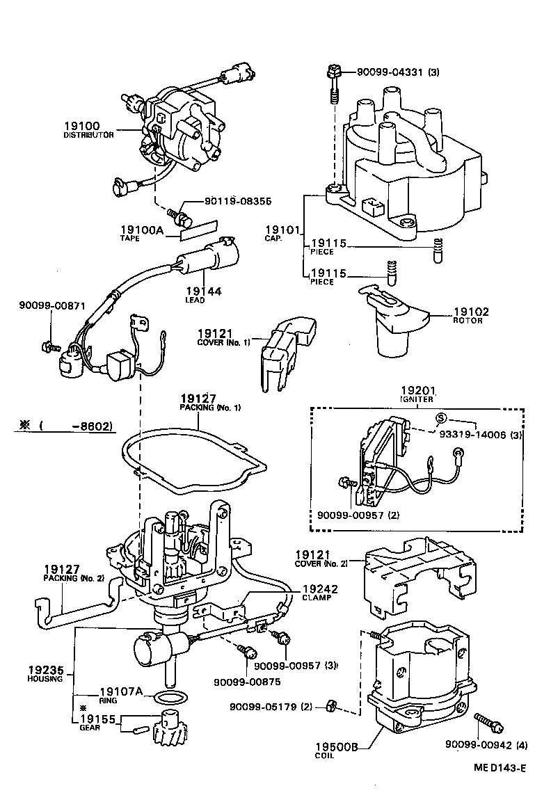 19030-63100 DISTRIBUTOR ASSY product image