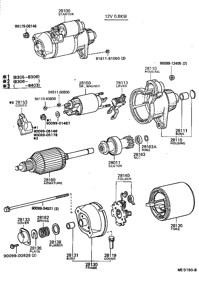28100-27020 STARTER ASSY product image
