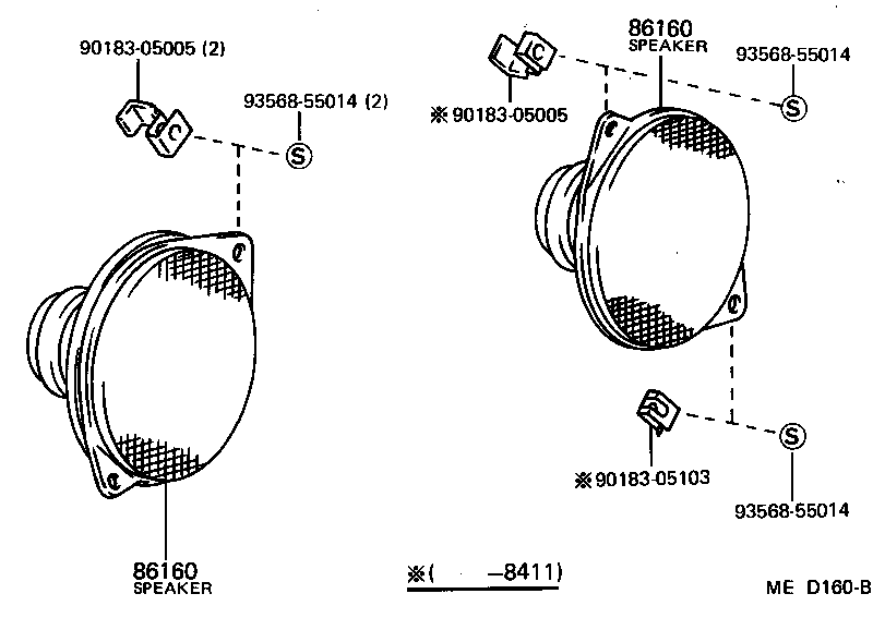 86160-12210 SPEAKER ASSY, FRONT NO.1 product image