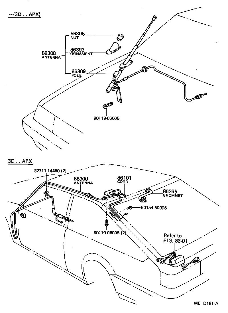 86101-12100 CORD SUB-ASSY, ANTENNA product image
