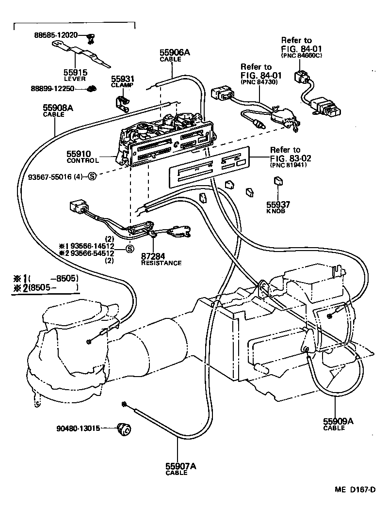 55910-12430 CONTROL ASSY, HEATER OR BOOST VENTILATOR product image