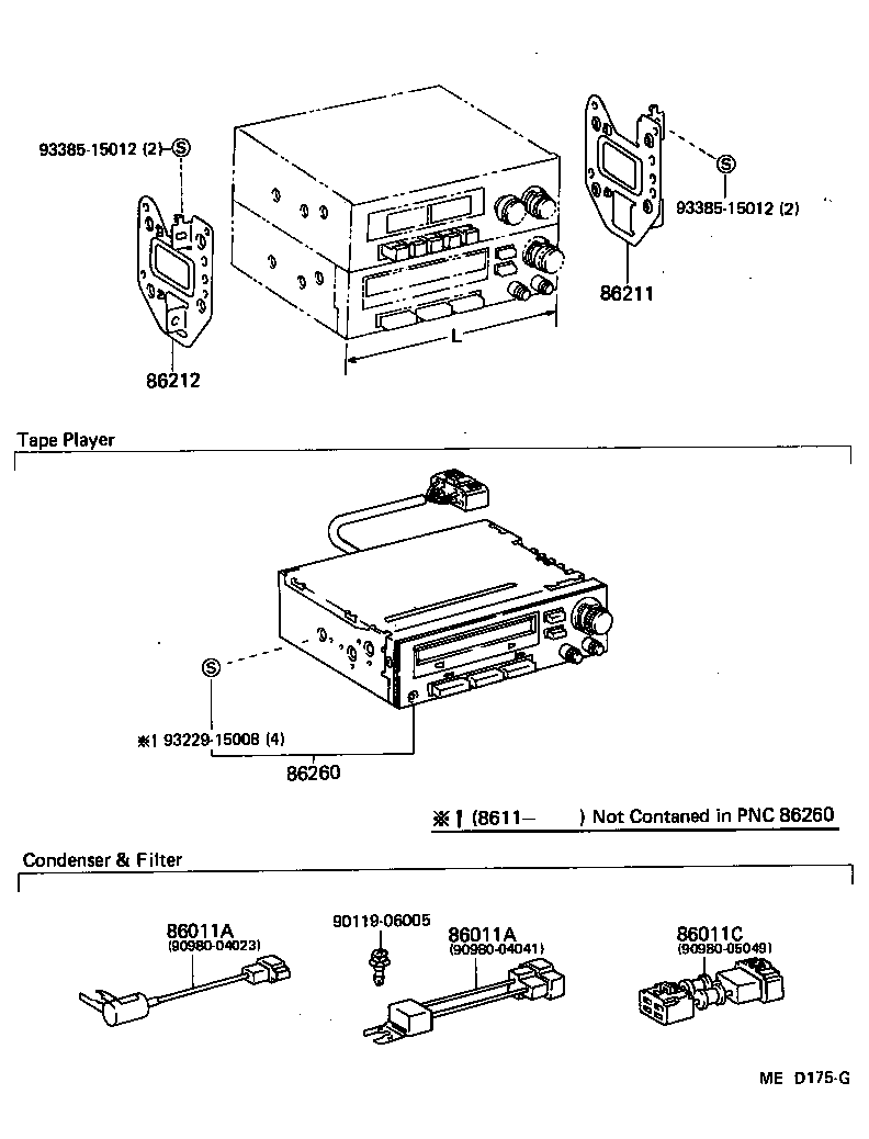 86212-12160 BRACKET, RADIO, NO.2 product image