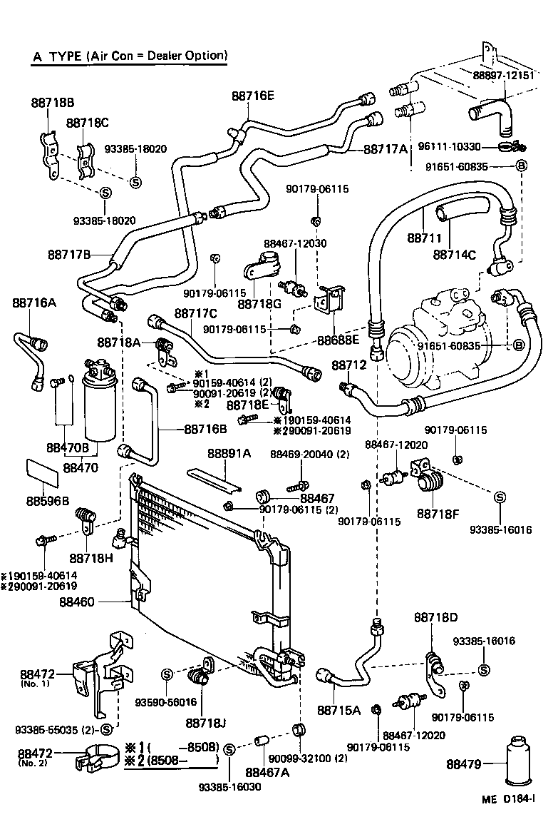 Toyota 88460-12220 CONDENSER ASSY, COOLER