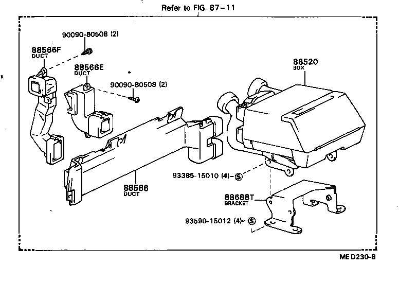 88529-20040 CASE, COOLER UNIT product image