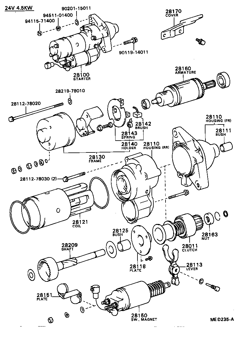 28100-47040 STARTER ASSY product image