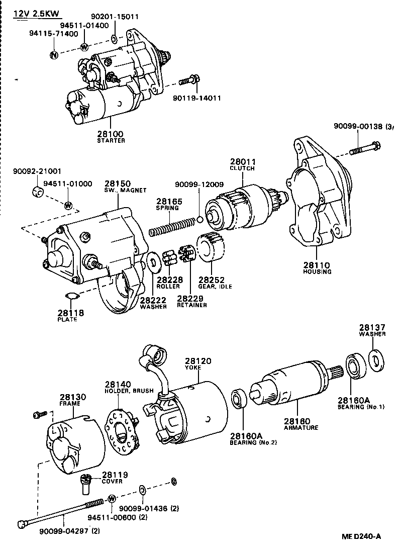 28100-47040 STARTER ASSY product image