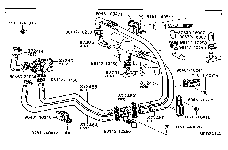 87252-36060 JOINT OR UNION, WATER HOSE THROUGH product image