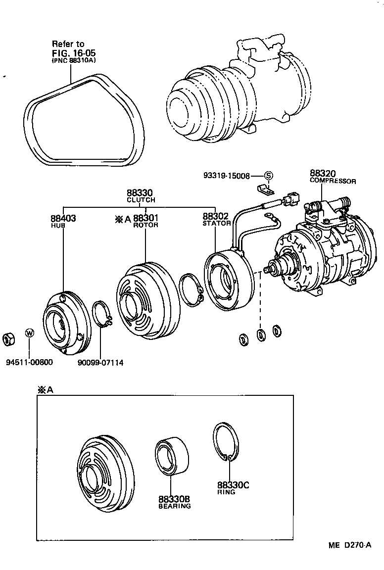 88320-26161 COMPRESSOR ASSY, COOLER product image