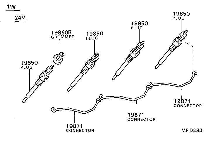 19968-44010 BRACKET, IGNITION COIL product image
