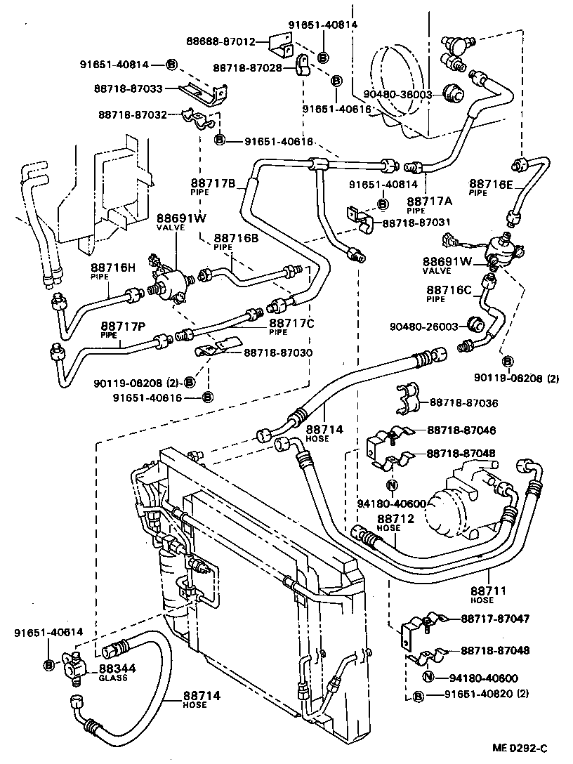 88481-87002 GLASS SUB-ASSY, SIGHT product image