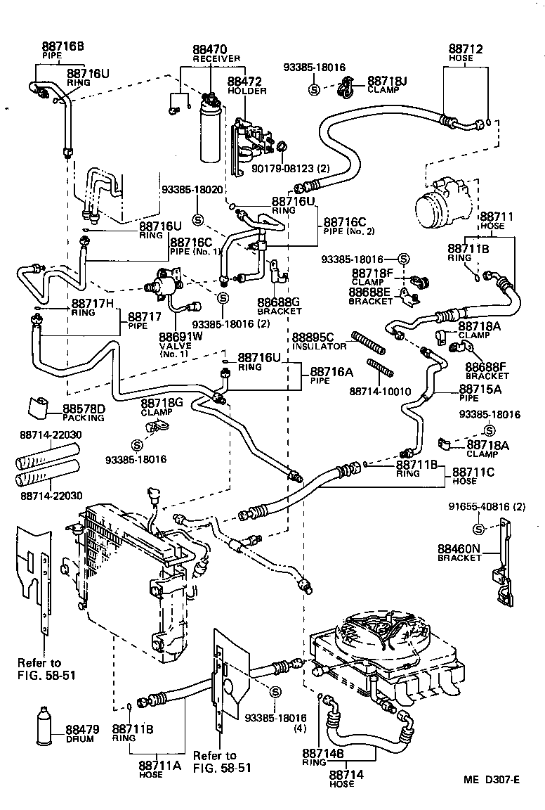88688-95J14 BRACKET, COOLER CONDENSER, NO.1 product image
