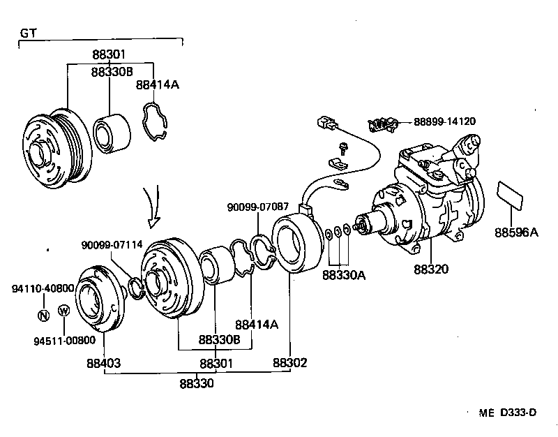 88320-12420 COMPRESSOR ASSY, COOLER product image