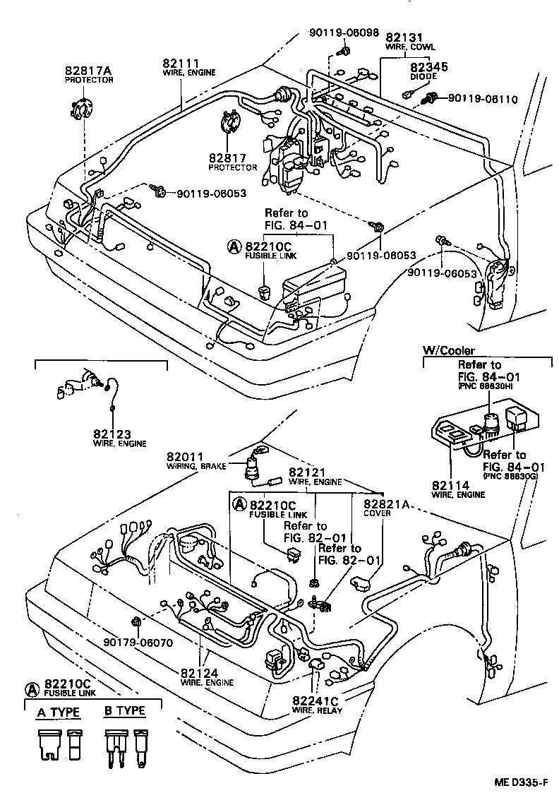 82121-12702 WIRE, ENGINE product image