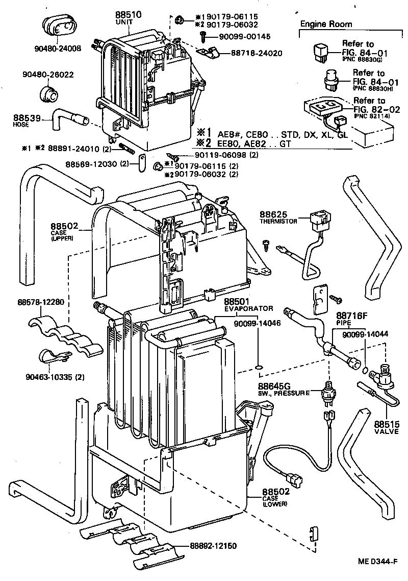 88605-12640 HARNESS SUB-ASSY, COOLER WIRING, NO.1 product image