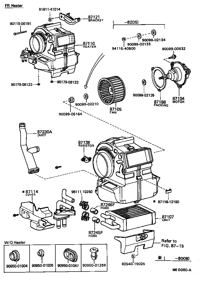 87110-95403 HEATER ASSY product image
