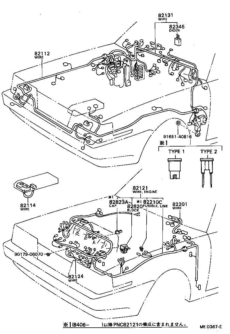 82201-32030 WIRING SUB-ASSY, INSTRUMENT PANEL product image
