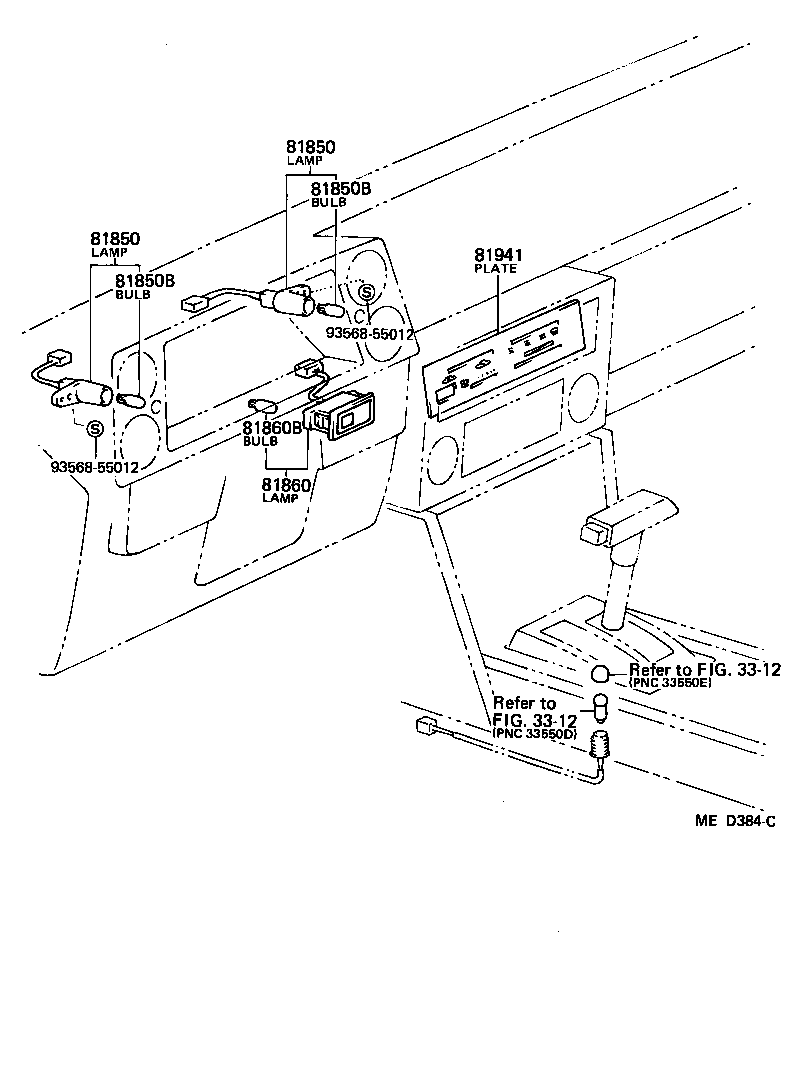 Toyota 55519-12042 PLATE, HEATER CONTROL NAME
