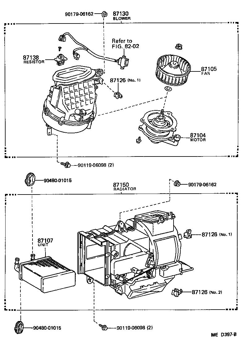 Toyota 87150-12260 RADIATOR ASSY, HEATER