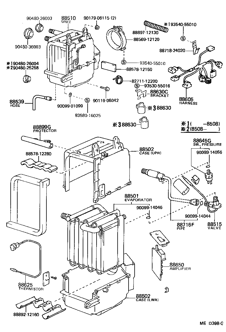 Toyota 88510-12680 UNIT ASSY, COOLER