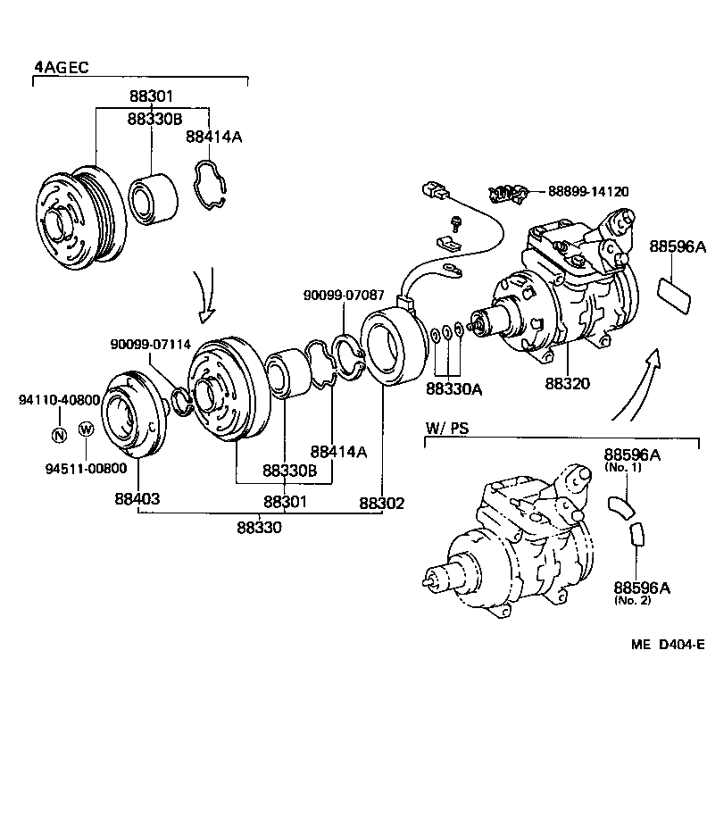 Toyota 88322-32010 HEAD, COOLER COMPRESSOR CYLINDER