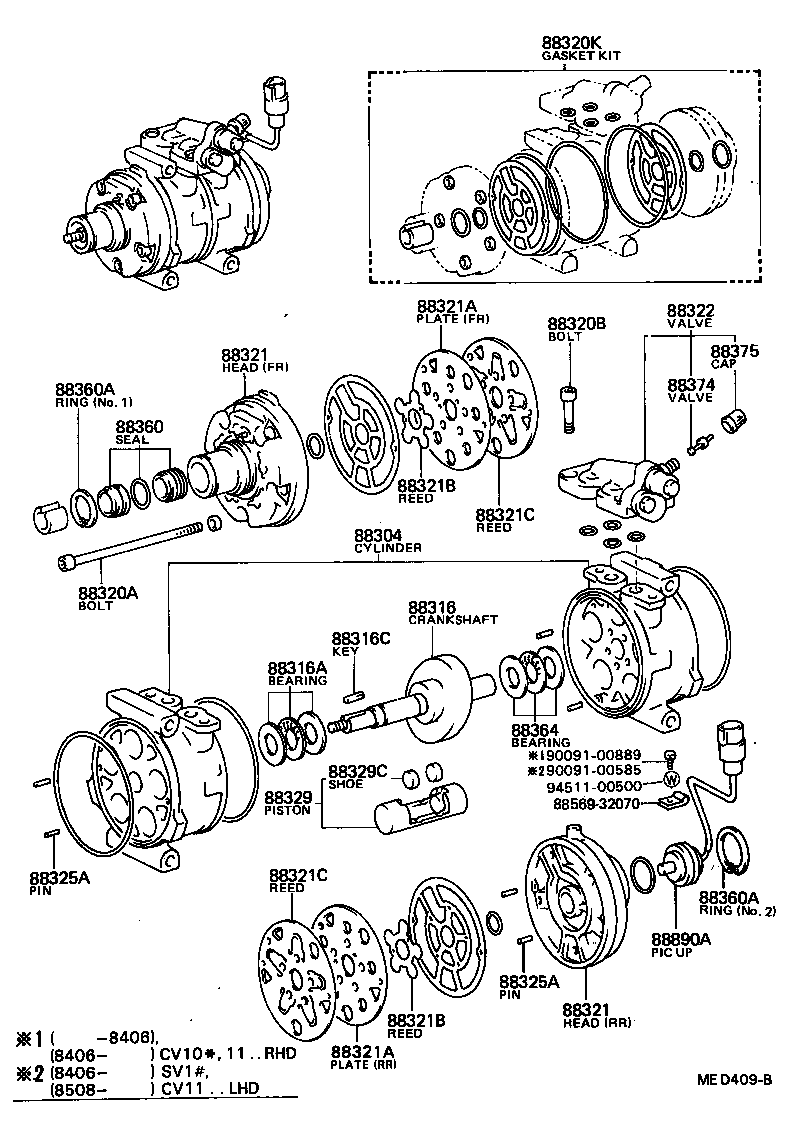 88320-32030 COMPRESSOR ASSY, COOLER product image