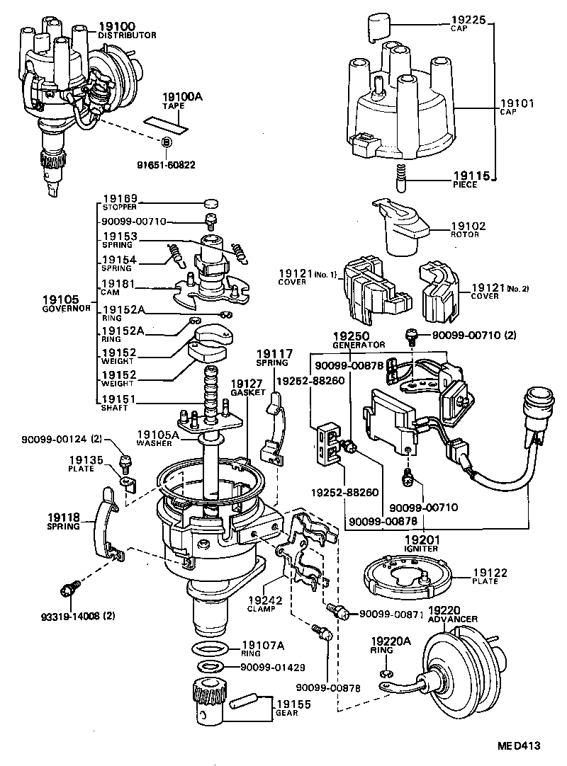 19105-13040 GOVERNOR SUB-ASSY product image