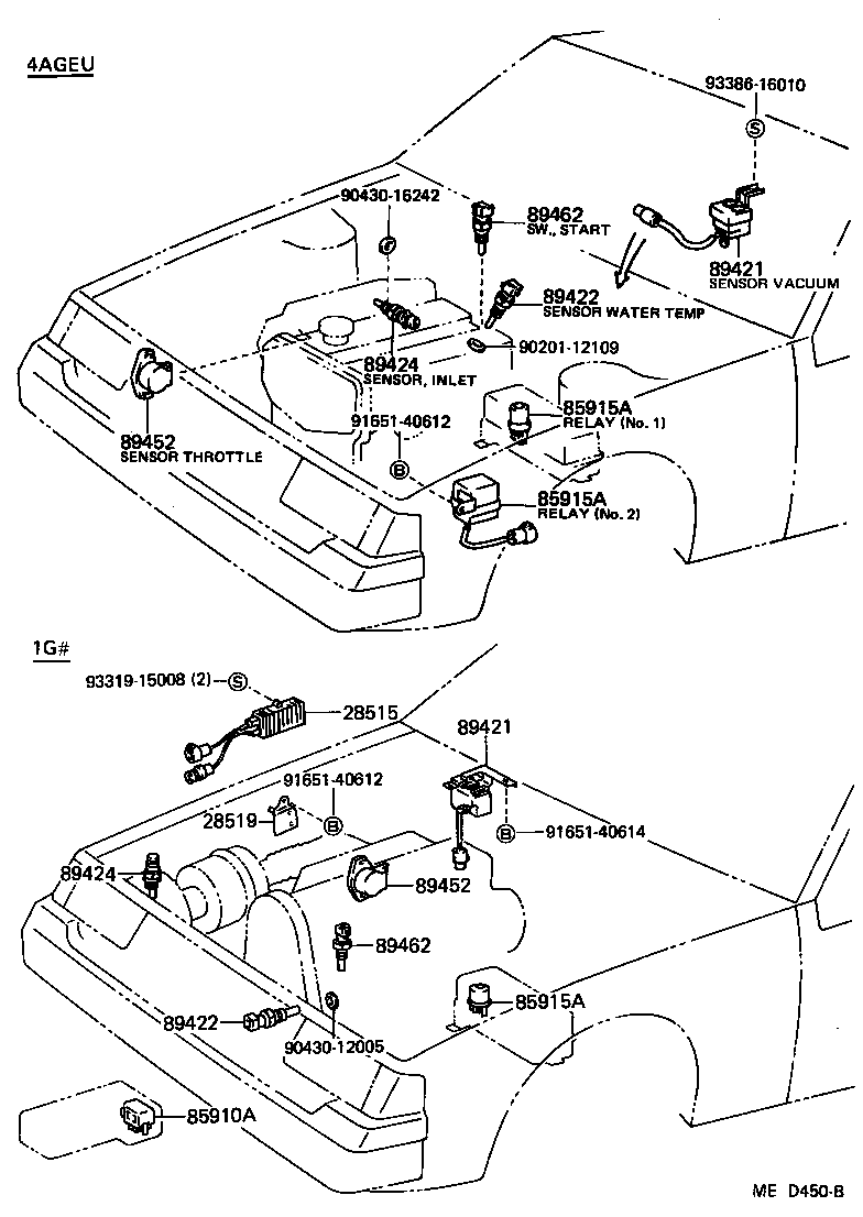 89421-14030 SENSOR ASSY, VACUUM (FOR E.F.I.) product image